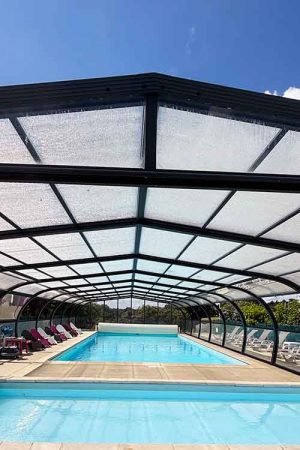 Heated swimming pools at the family friendly gites