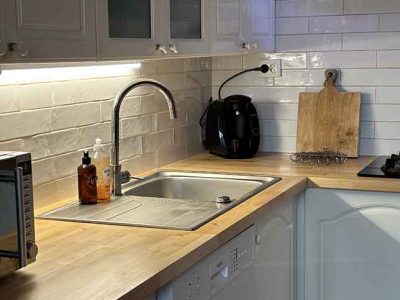 Kitchen at 3 bedroom gite at family friendly gite cluster