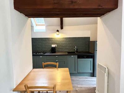 Kitchen in a one bedroom gite suitable for toddlers and babies in Brittany