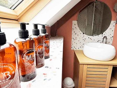 Bathroom in a 3 bedroom family friendly gite.