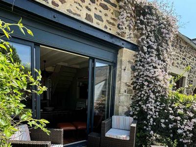 The perfect spot for an aperitif in a 4 bedroom gite at a gite complex for family holidays